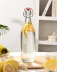 Fox Run Flip Top Glass Bottle, 1 Liter Air Tight Bottle