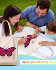 Paint Your Numbers - Pink Flutter Tote Paint by Numbers Kit