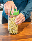 Rust Proof Sprouting Lid with Built-In Stand for Wide Mouth