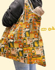 Autumnal Quilt Packable Tote  Bag