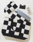 Checkered Canvas Tote Bag