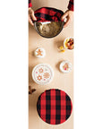 Now Designs by Danica - Red Buffalo Check Bowl Covers Set of 2