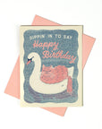 Dippin' In - Risograph Birthday Card
