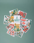 2027 Gnomes & Mushrooms Postcard Wall Calendar Phoebe Wahl