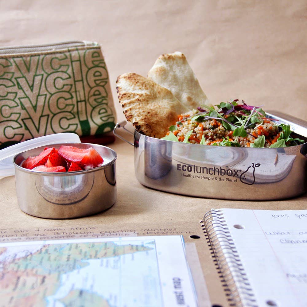 ECOlunchbox Oval &amp; Snack Cup Lunch Food Container