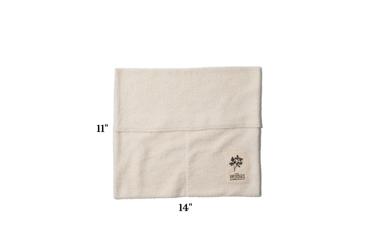 TWO POCKET Reusable Vegetable Storage Bag for Herbs, Snacks