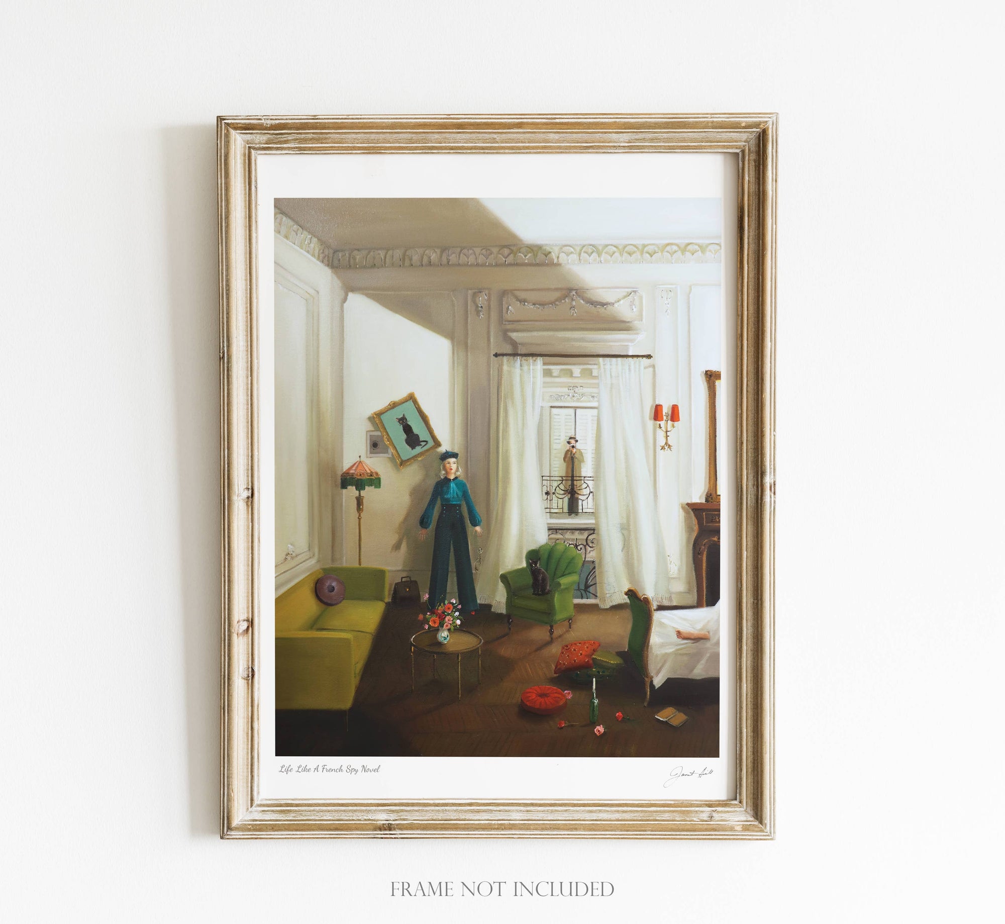 Life Like A French Spy Novel. 8.5"x11". Art Print