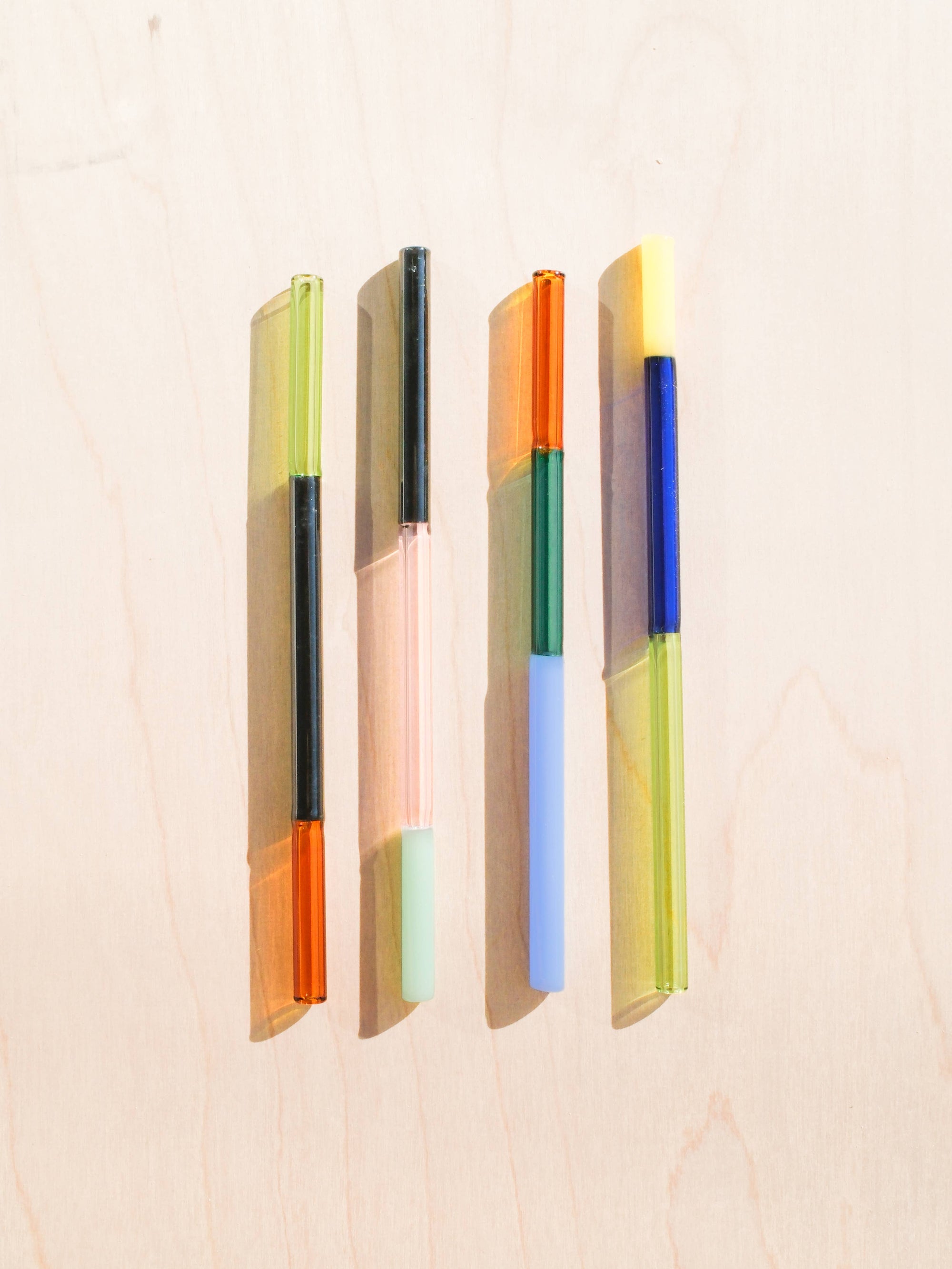Wildher Studios - Handmade Multicolor Glass Straws | Random Colors!
