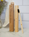 Bamboo Toothbrush Travel Case + Toothbrush Set