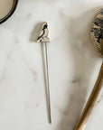 Quail Baking Pick, Handmade Ceramic Cake Tester