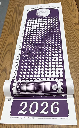 2026 Lunar Phase Calendar