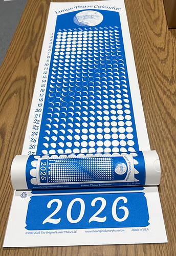 2026 Lunar Phase Calendar