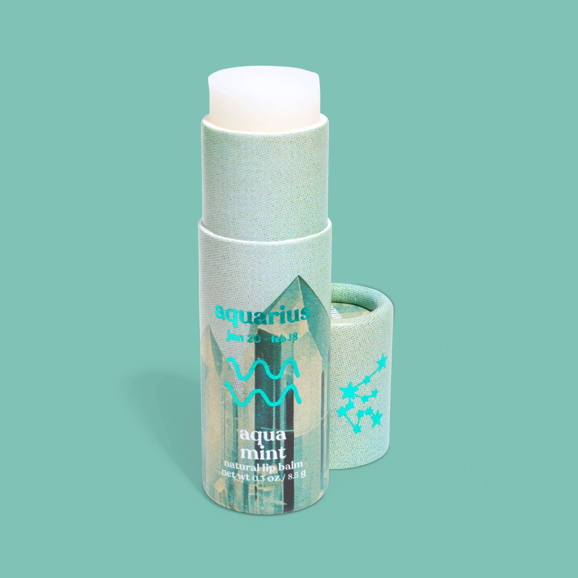 Lip Balm, Zodiac, Aquarius Aqua Mint