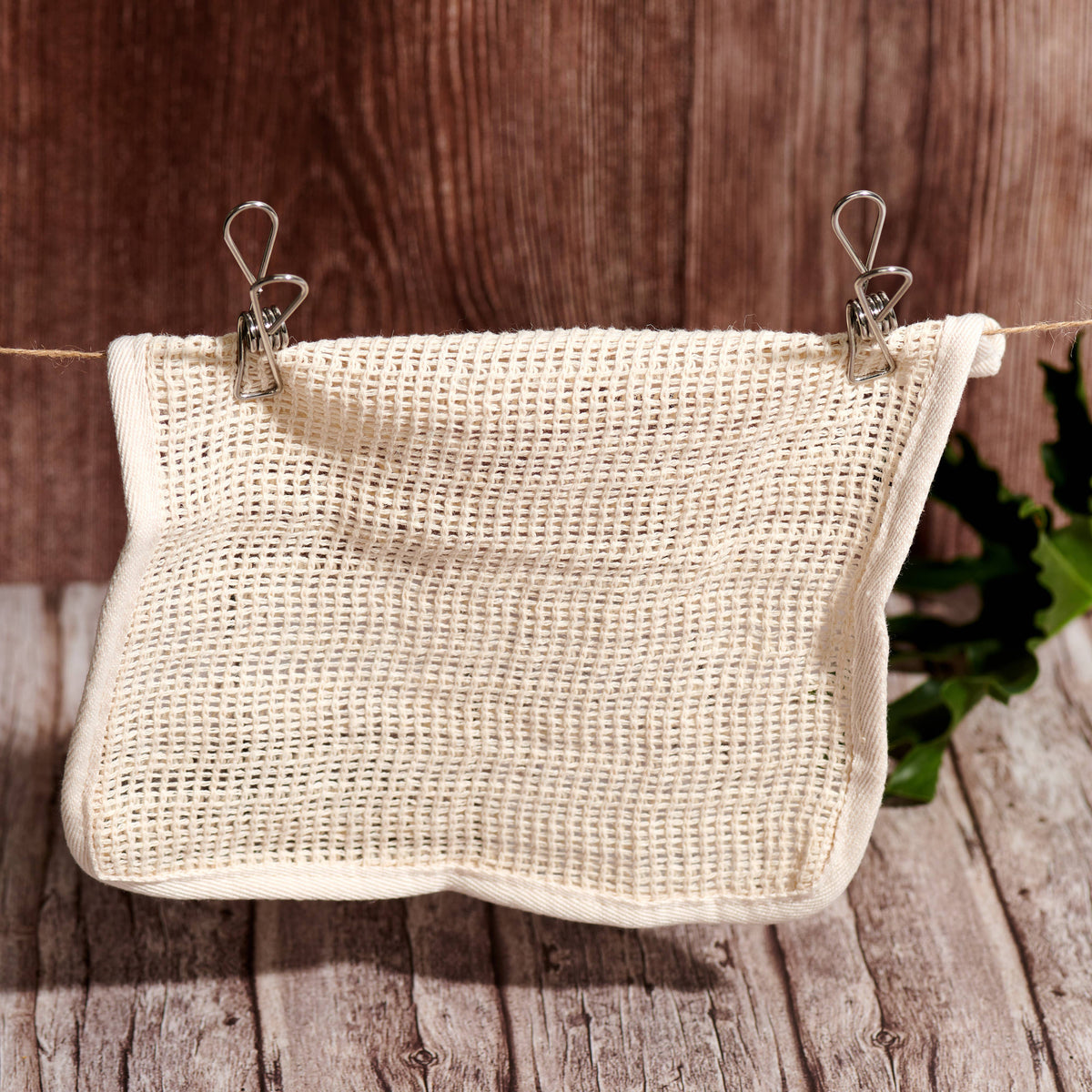 Cotton &amp; Sisal Shower Wash Cloth