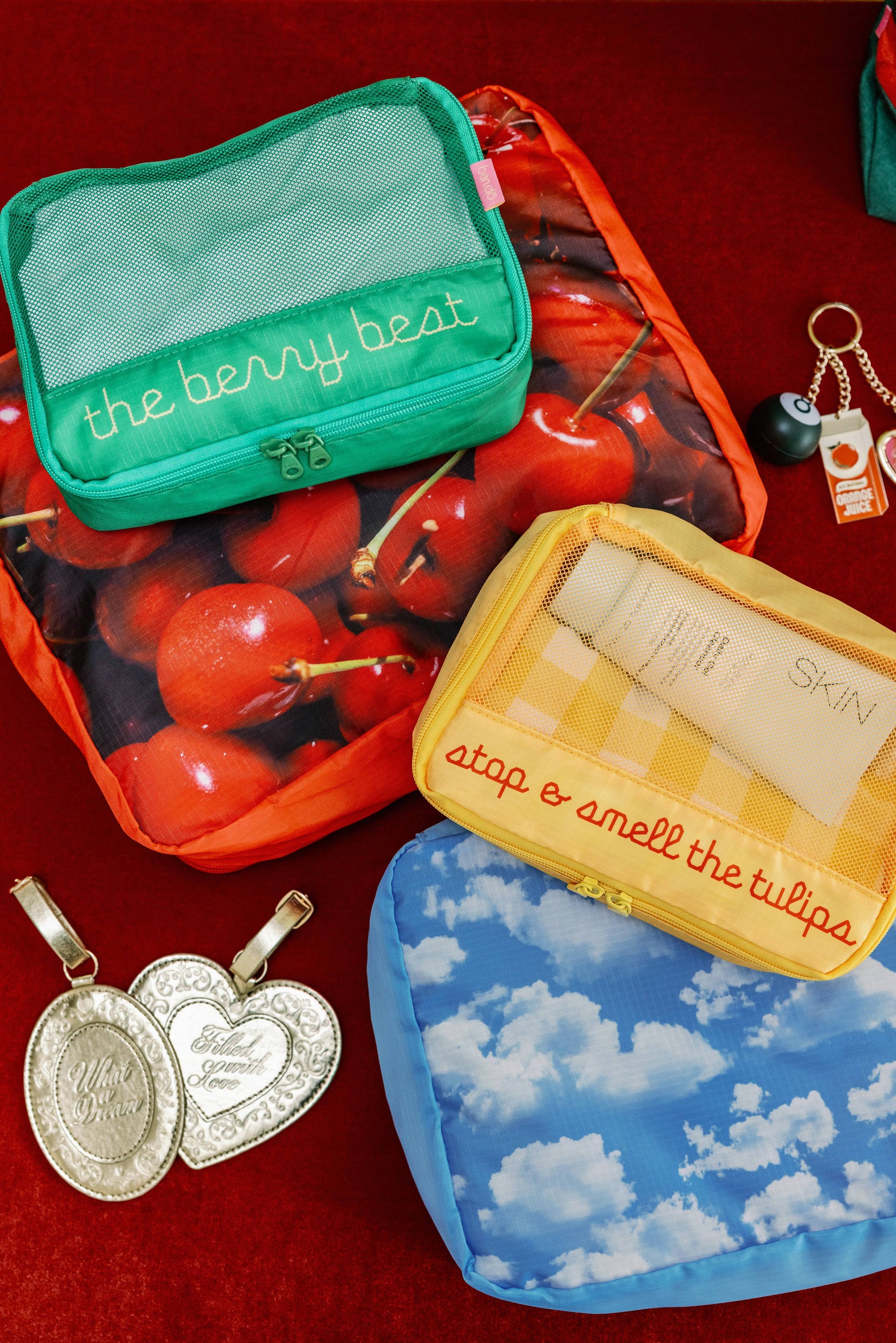Packing Cube Set, J'adore Les Cerises
