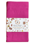 Bees Wrap Reusable Beeswax Lined Artisan Bread Bag - Magenta