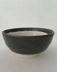 fort & field - 3 sizes of nestling mortars neutral charcoal ceramic pottery