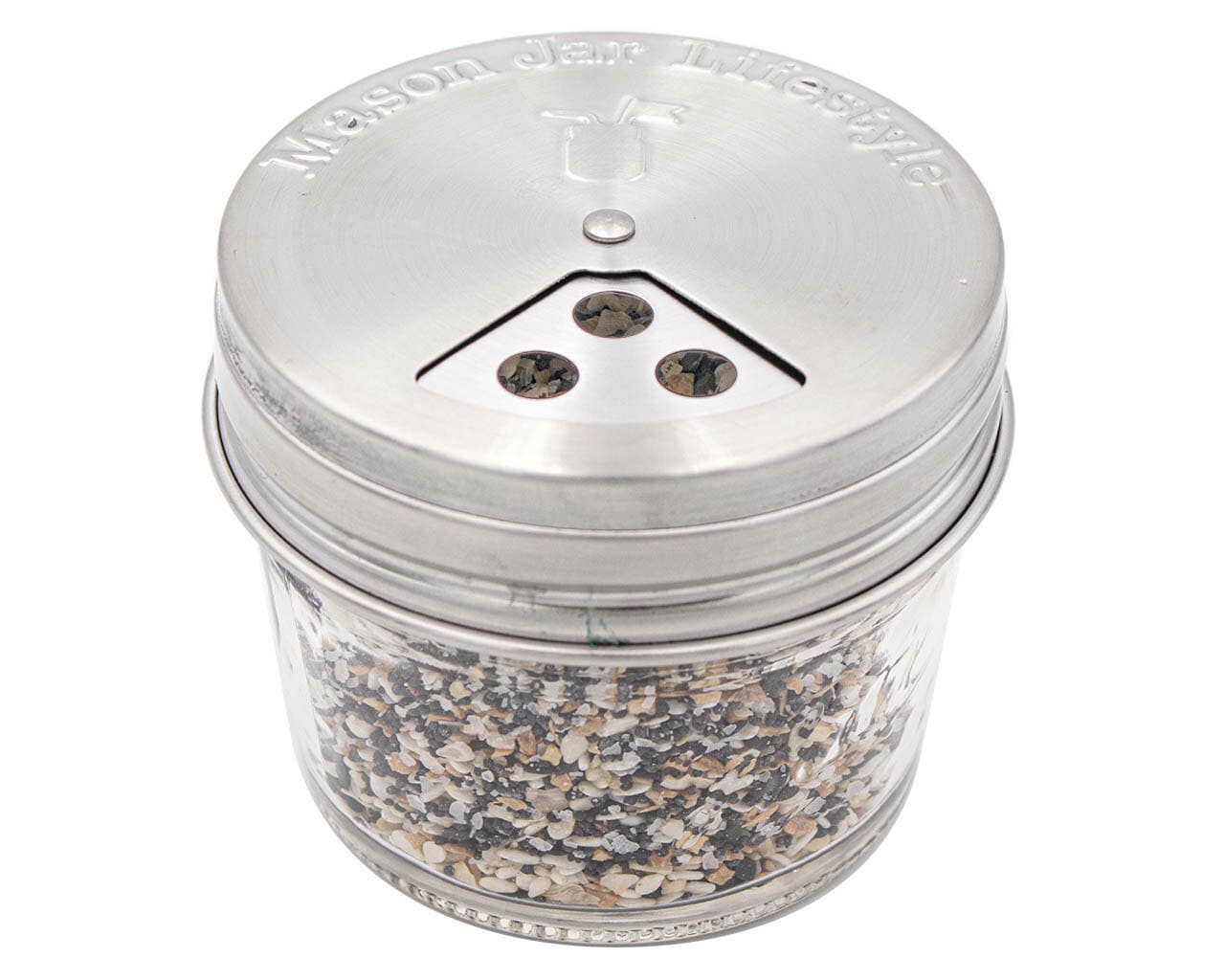 Mason Jar Lifestyle - 4 Pack Stainless Steel Spice Lids
