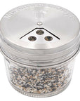 Mason Jar Lifestyle - 4 Pack Stainless Steel Spice Lids
