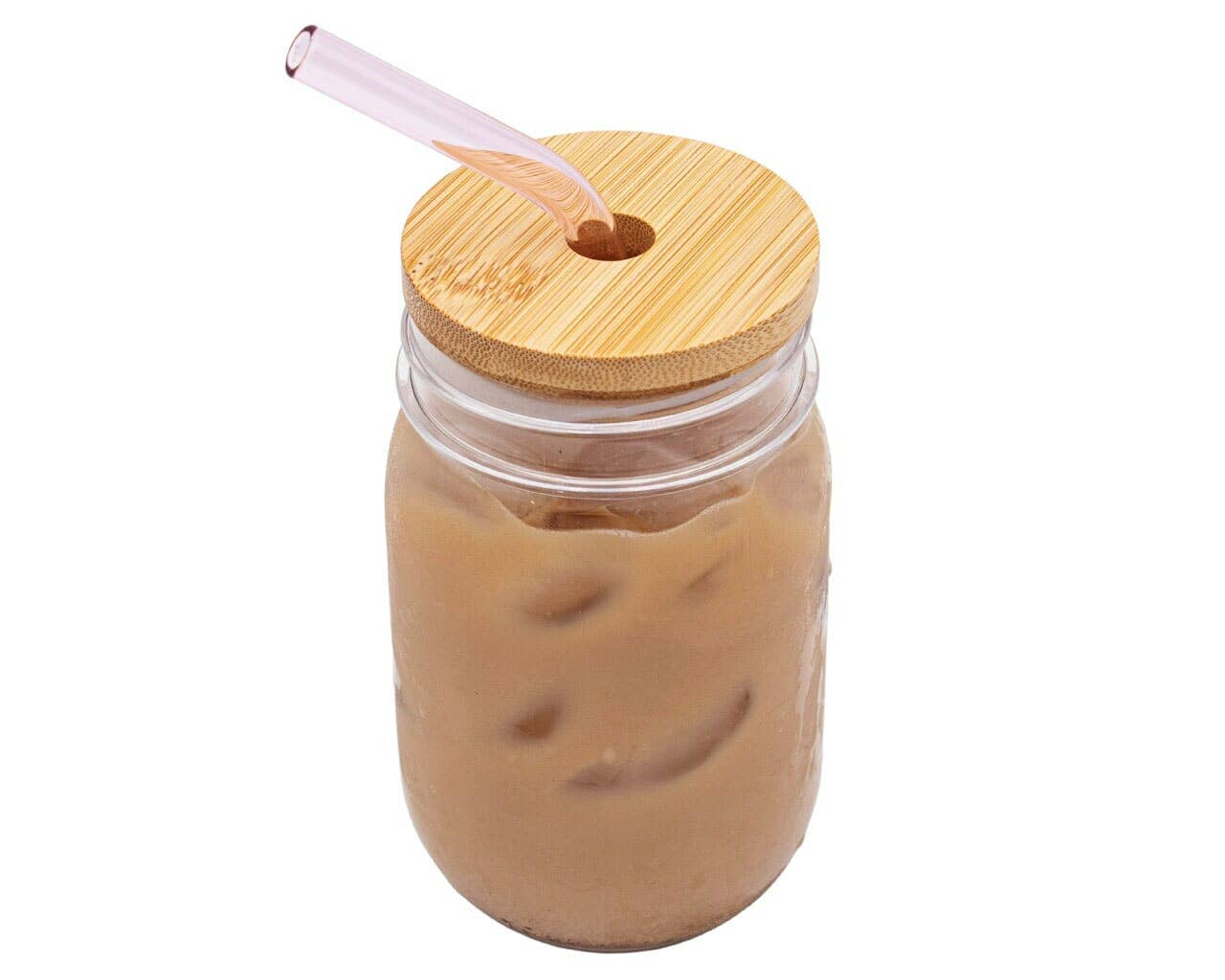 Mason Jar Lifestyle - Bamboo Straw Hole Tumbler Lid for Mason Jars