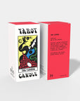 Tarot Candle, Lovers - 6" Tall & 60 Hr Burn, Orange & Moss