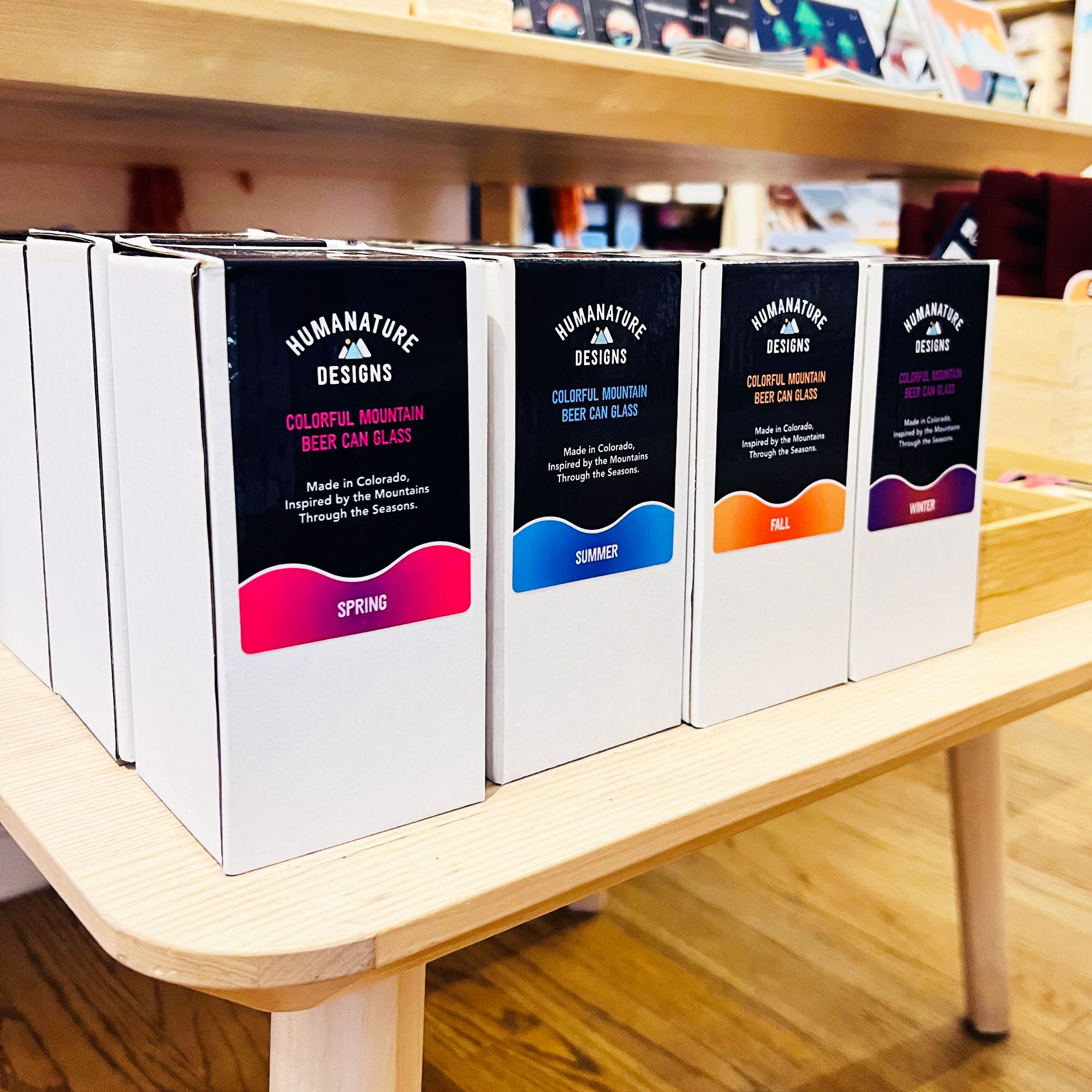 Human Nature Designs - Colorful Mountain Beer Glass - Colorful Glassware