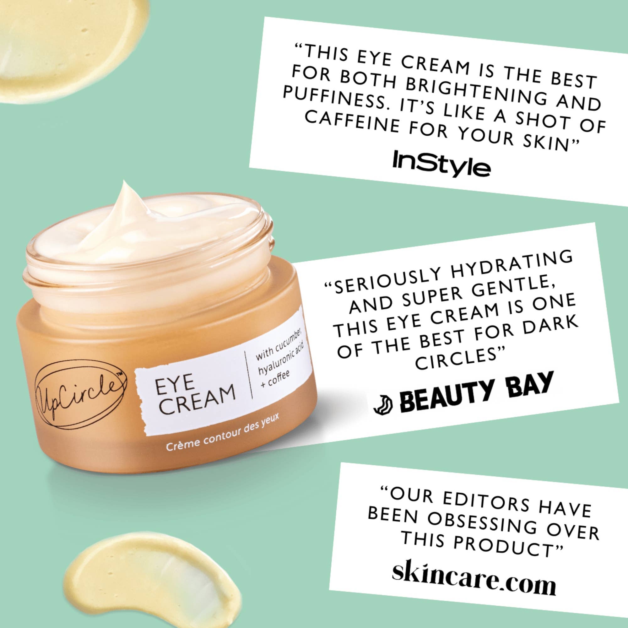 Cucumber + Coffee Vegan Eye Cream - Bulk Refill