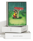 Richard Scarry Bunny and Mushroom greeting card