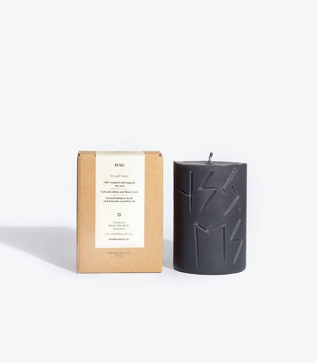 Hag | Rune Carved Candle inspired by Norse Magic | Purify