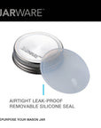 Jarware Stainless Steel Mason Jar Lids, Set of 8