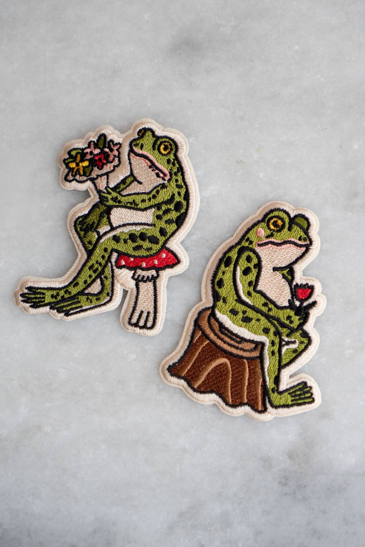Froggy Sticky Patch Set | Embroidered Patches