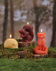 Fox Candle – 100% Pure Beeswax – Hand-Sculpted