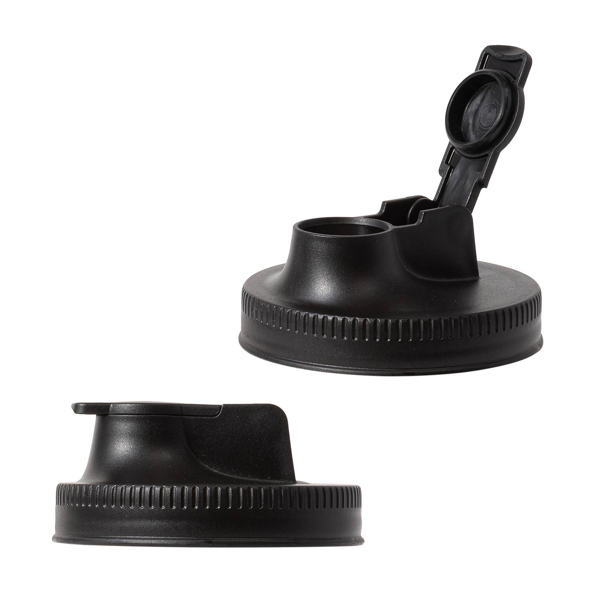 Jarware Black Spout Lid for Wide Mouth Mason Jar