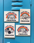 Badge Bomb - Cats Are My Friends Rectangle Magnet