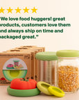 Food Huggers - Sage Green Food Huggers - Set of 5