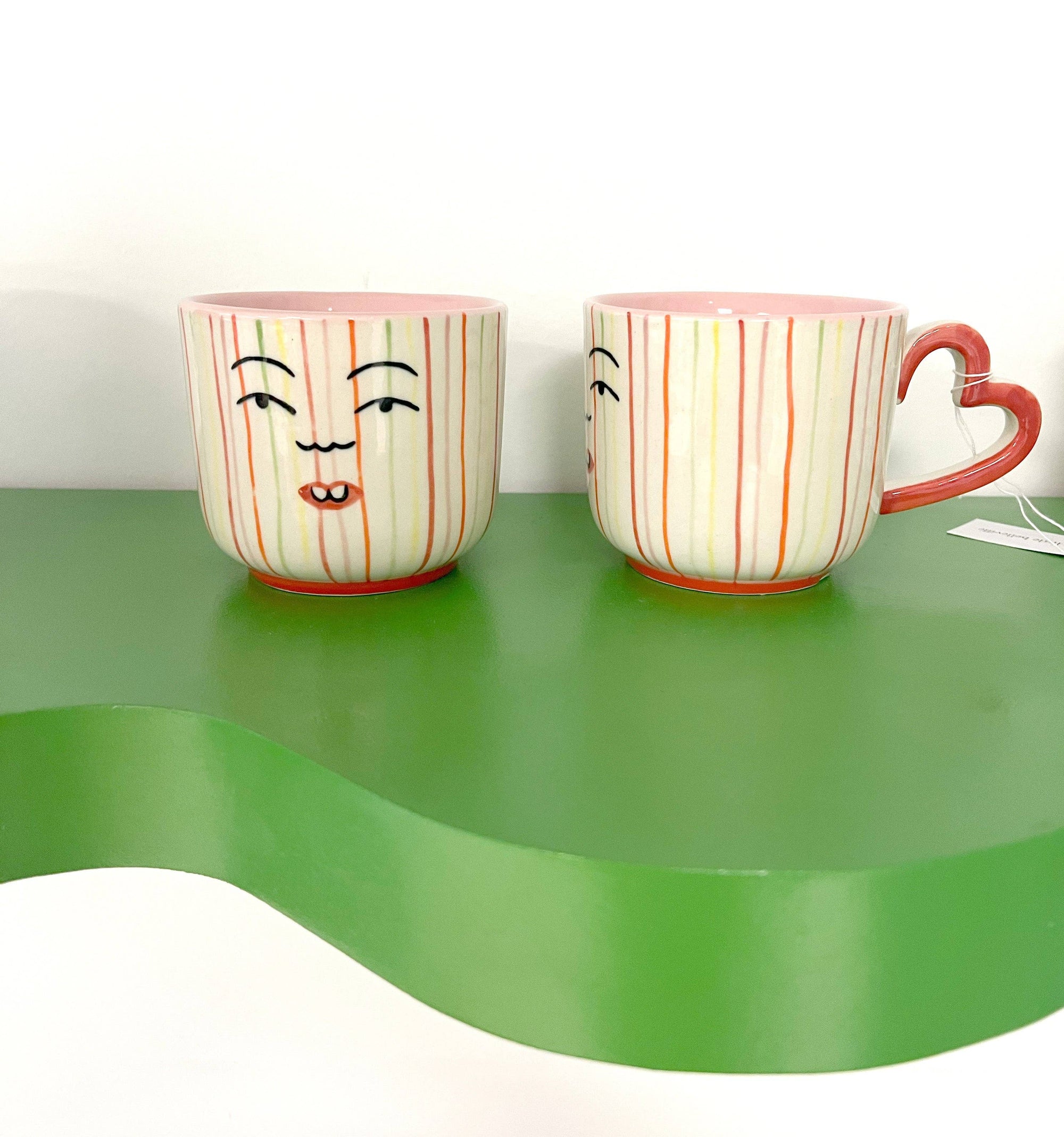 Striped Face Mug
