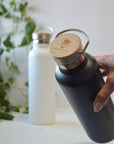Me Mother Earth - Stainless Steel Water Bottle with Bamboo Lid