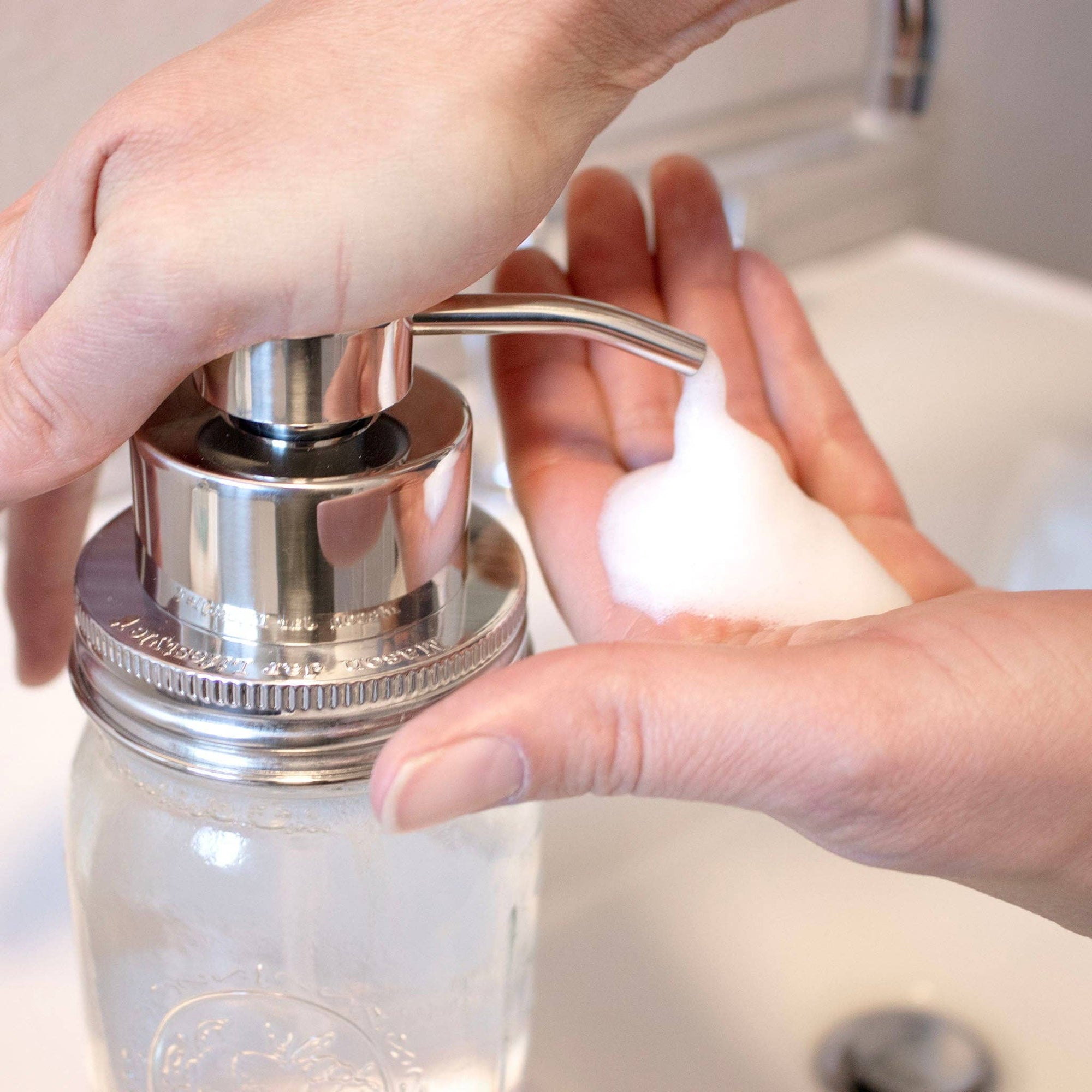 Mason Jar Lifestyle - Foaming Soap Pump Dispensers for Mason Jars