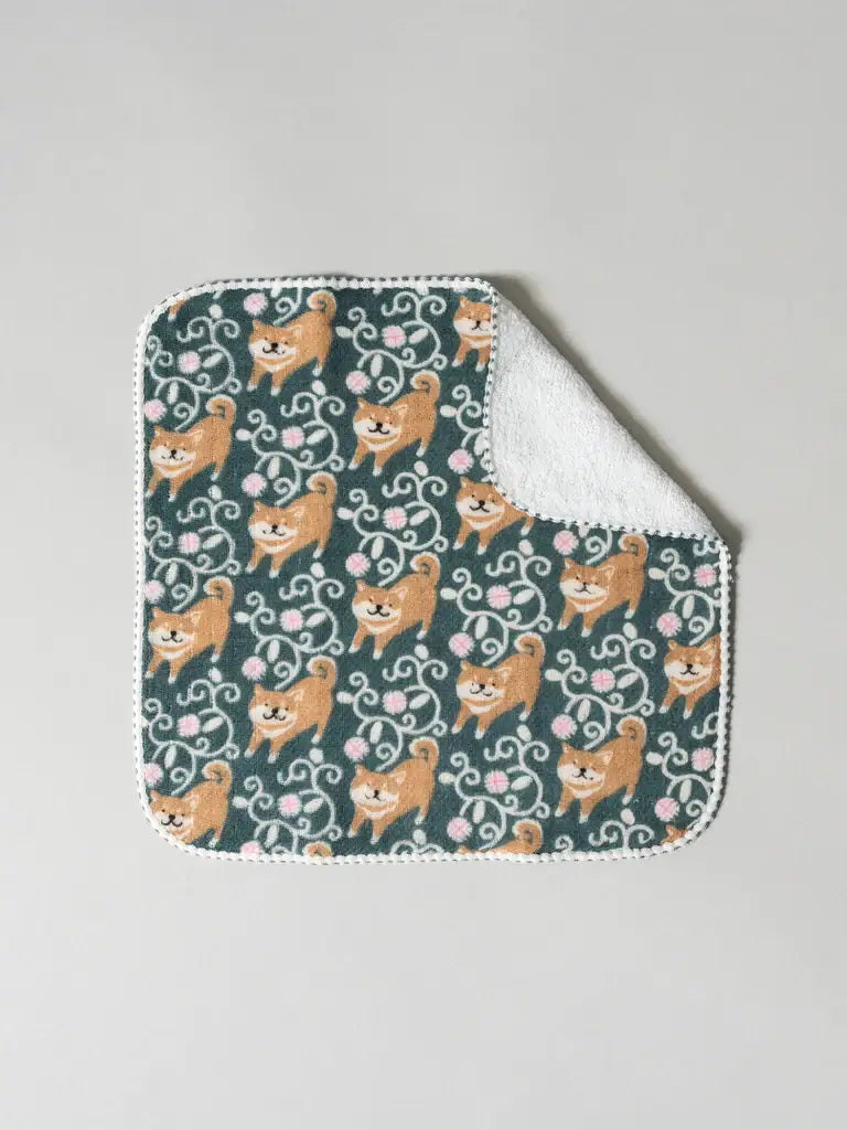 Haikara Little Handkerchief - Shiba, Karakusa Green