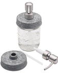 Mason Jar Lifestyle - Satin / Brushed Finish Soap Pump Dispensers for Mason Jars