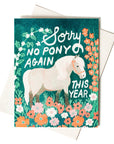 Bromstad Printing Co. - No Pony Birthday - Risograph Card