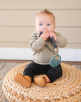 Beaded Wooden & Silicone Pacifier Clip