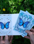 Blue Morpho Butterfly 'Pop-Out' Greeting Card