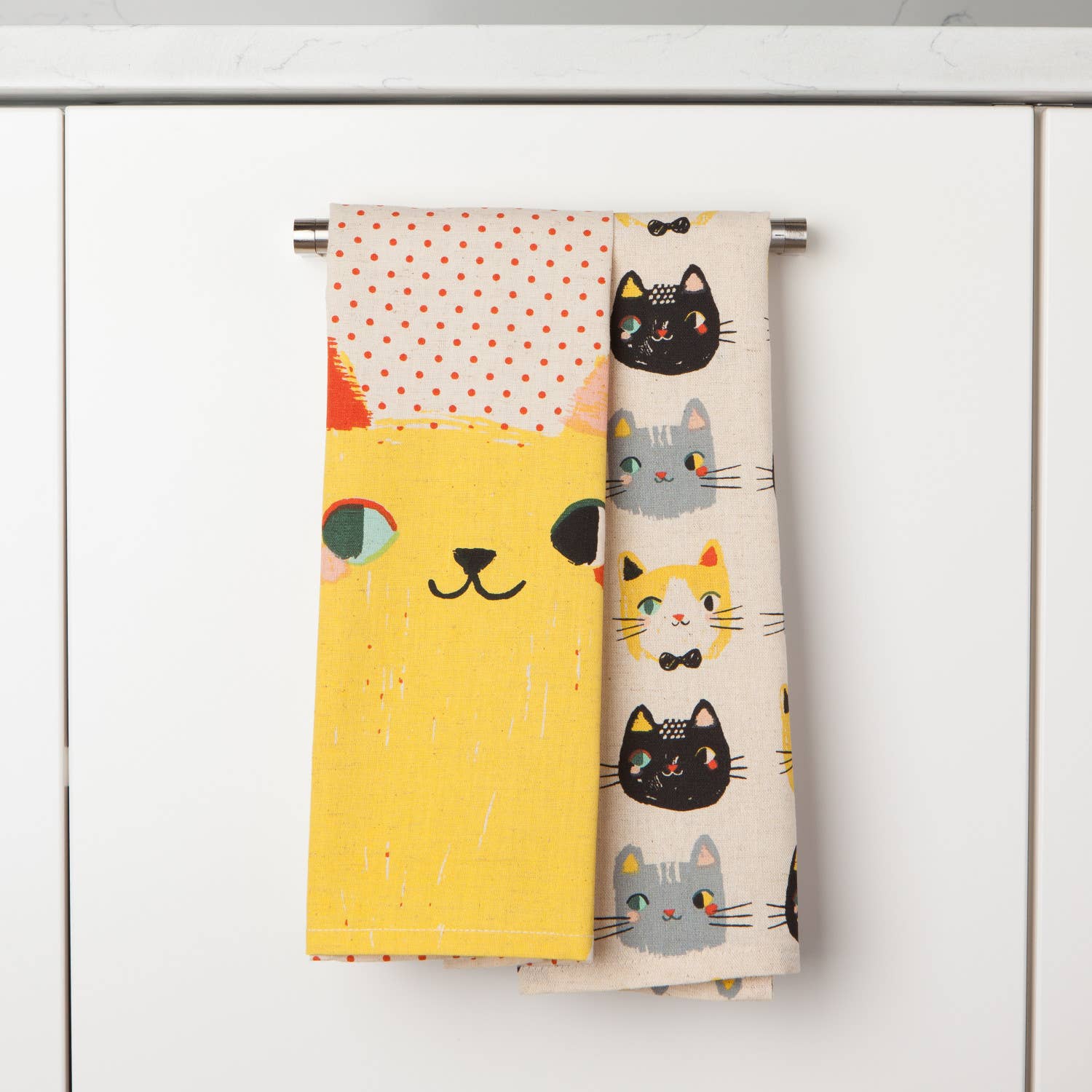 Danica Studio Meow Meow Cats Kitchen Towel Set of 2