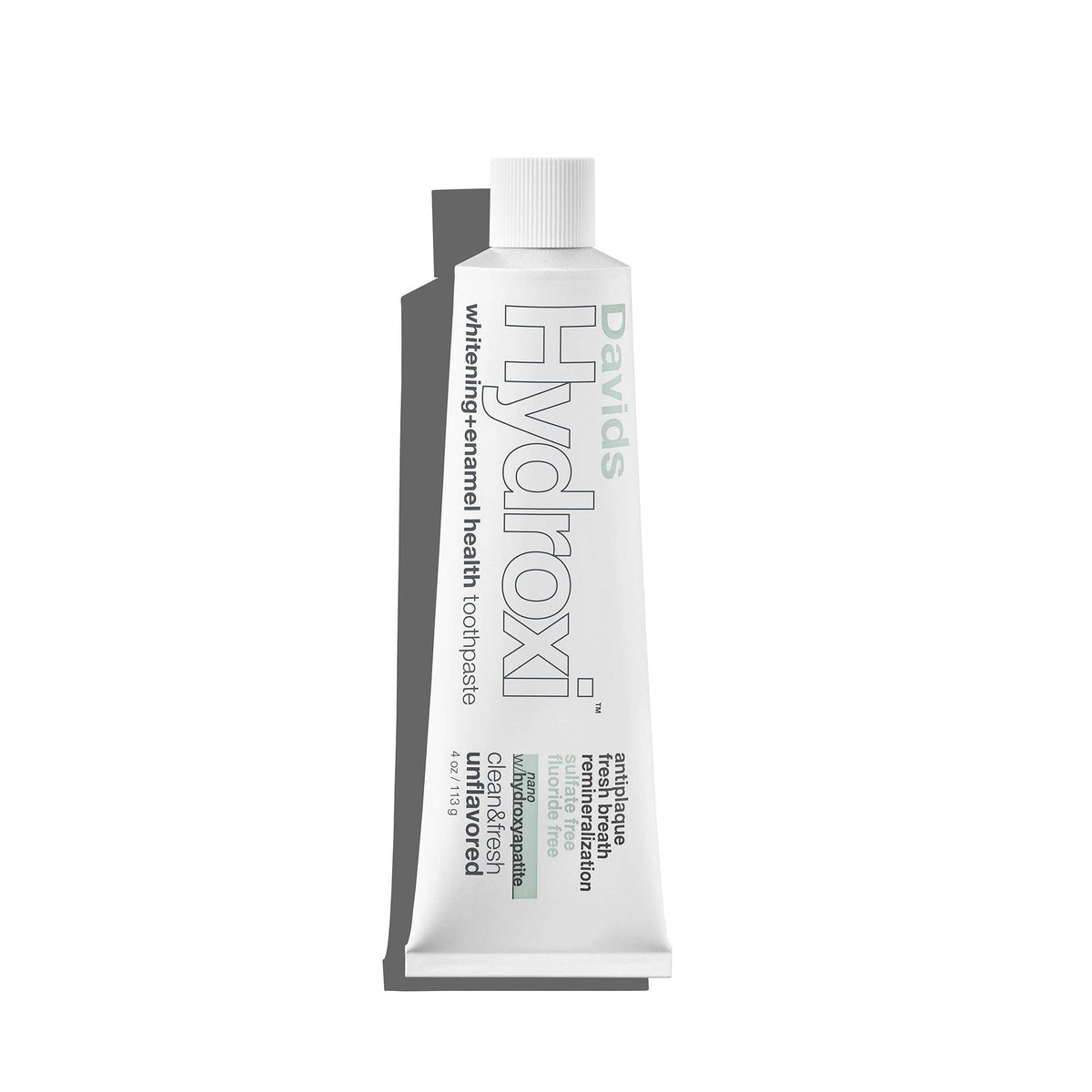 Davids Hydroxi™ whitening+enamel health nano hydroxyapatite premium toothpaste / unflavored