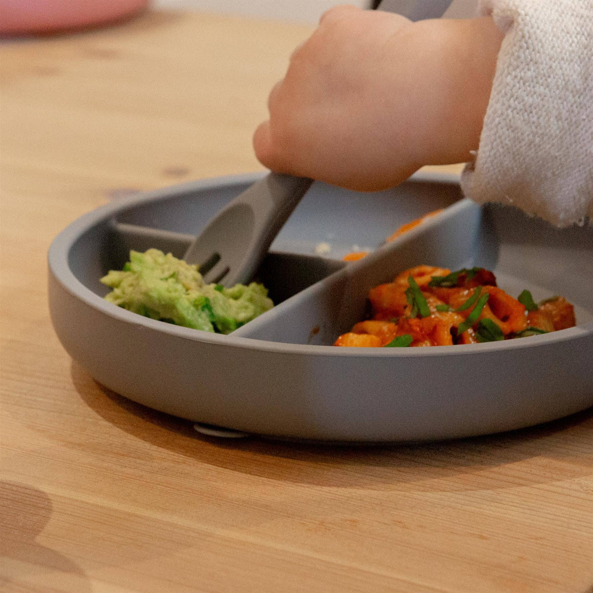 Silicone Baby Divided Suction Plate