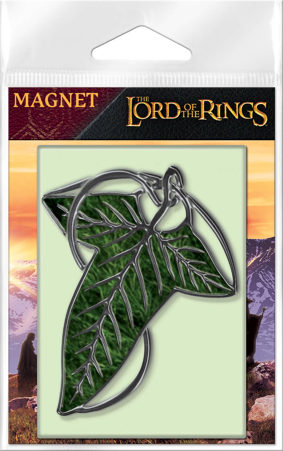 LOTR Leaf of Lorien Carded Magnet