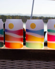 Human Nature Designs - Colorful Mountain Beer Glass - Colorful Glassware
