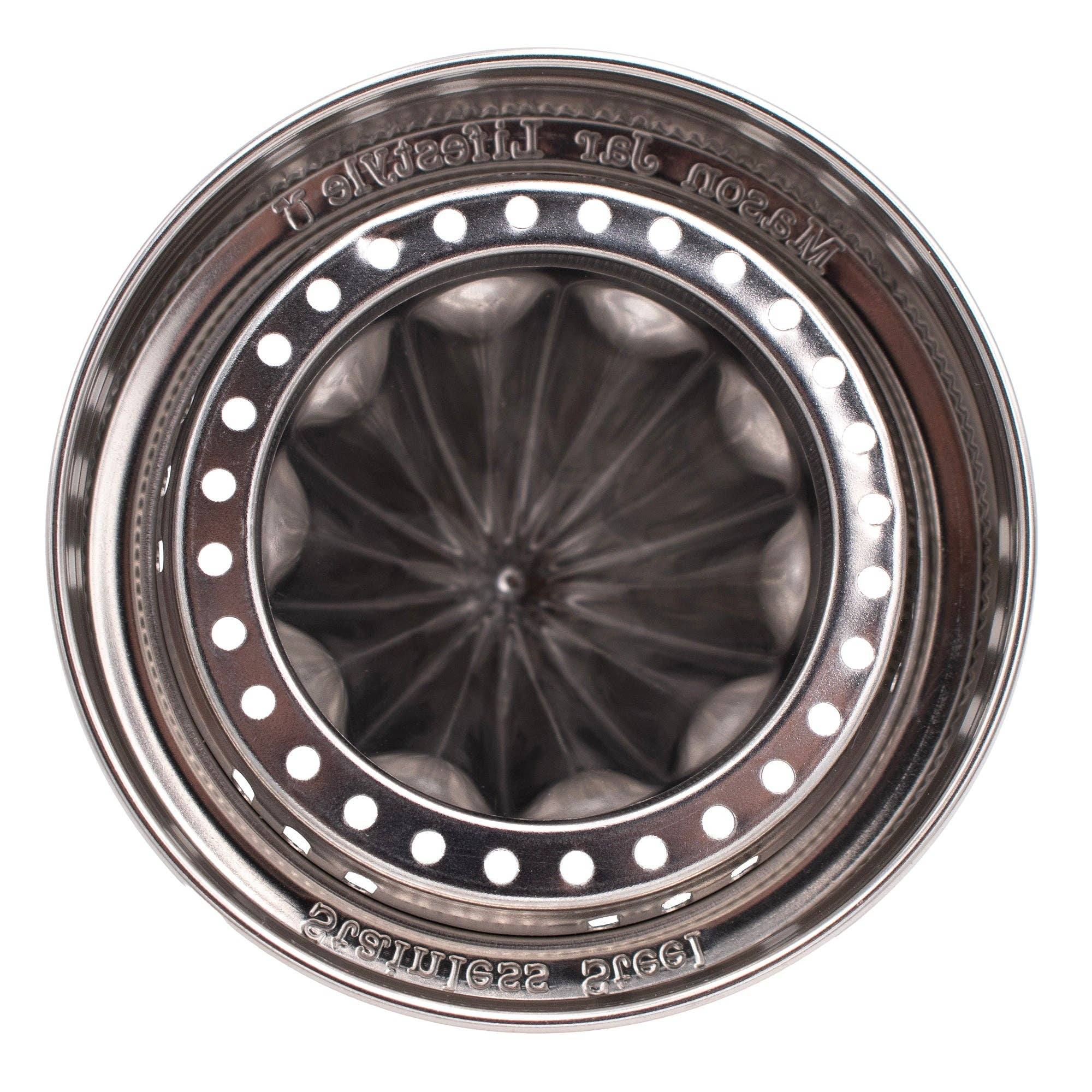 Mason Jar Lifestyle - Stainless Steel Juicing Lid for Wide Mouth Mason Jars
