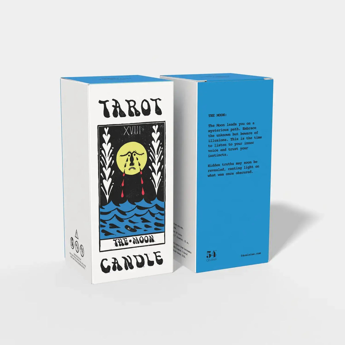 Tarot Candle, The Moon - 6" Tall &amp; 60 Hr Burn, Scented